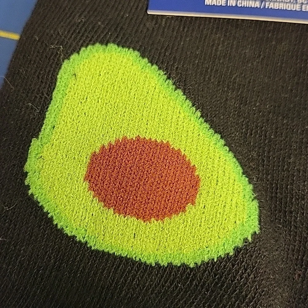 Men's Black Avocado Socks  Size 6-12